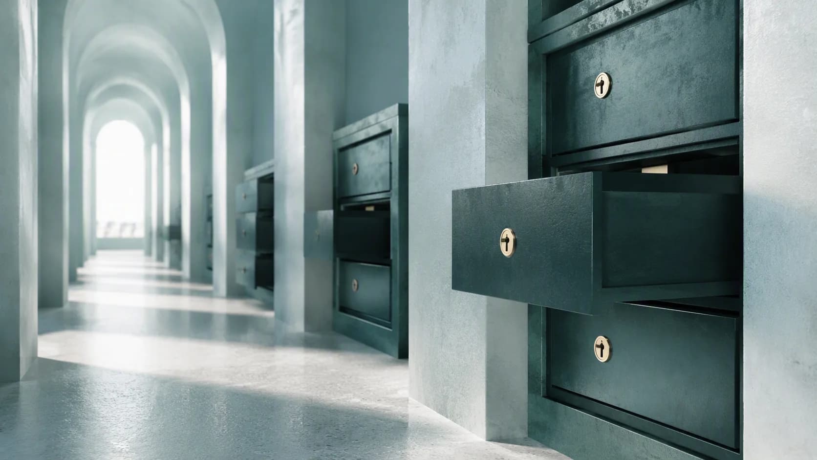 A GNLegal editorial illustration of a secured claim file and carefully valued estate records under collective review.